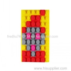 Mini DIY puzzle lego blocks silicone diary