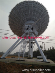 offset satellite dish antenna
