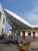 offset satellite dish antenna