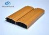 Wood Grain Aluminum Extrusion Profile For Decoration Alloy 6063-T5 / T6