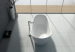 Freestanding Composite Resin Artificial Stone Bathtub