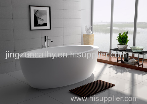 Freestanding Composite Resin Artificial Stone Bathtub