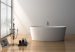 Freestanding Composite Resin Artificial Stone Bathtub