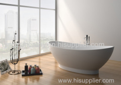 Freestanding Composite Resin Artificial Stone Bathtub