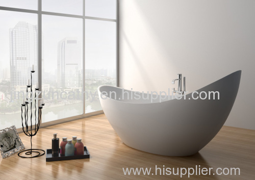 Freestanding Composite Resin Artificial Stone Bathtub