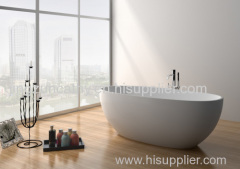 Freestanding Composite Resin Artificial Stone Bathtub