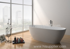 Freestanding Composite Resin Artificial Stone Bathtub