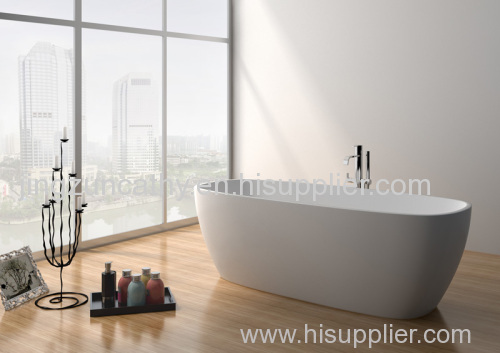 Freestanding Composite Resin Artificial Stone Bathtub