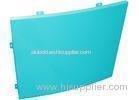 Architectural Facade Cladding 3mm / 4mm Custom Aluminum Panels Blue / Yellow