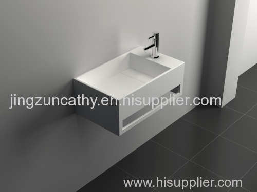 Freestanding Composite Resin Artificial Stone Basin