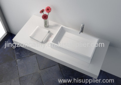 Freestanding Composite Resin Artificial Stone Basin