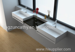 Freestanding Composite Resin Artificial Stone Basin