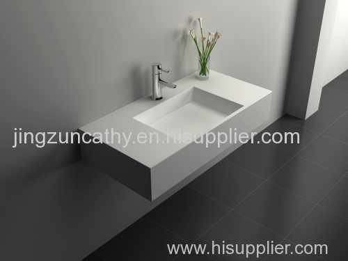 Freestanding Composite Resin Artificial Stone Basin