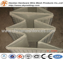 galfan military barrier Hesco price galvanized welded square hole gabion portable flood hesco