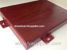 Cherry Wooden Enameled 2.5mm / 3mm Aluminium Wall Panels for Curtain Wall