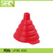 Collapsible folding silicone funnel