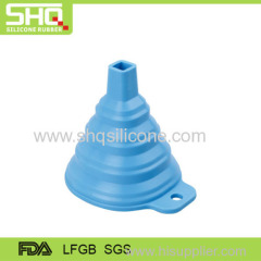 Collapsible folding silicone funnel