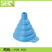 Collapsible folding silicone funnel