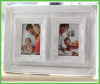 Two pictures 6'' Photo Frame White Retro Euroean Style Picture Frames