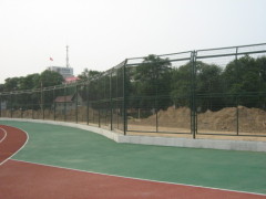 assembled chain link mesh for school playground