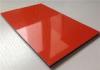 High Gross Red / Orange / Green ACP Exterior Wall Cladding Sheets For Building