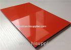 High Gross Red / Orange / Green ACP Exterior Wall Cladding Sheets For Building