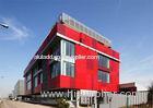 Modern Red 4 mm-6 mm PVDF Aluminum Composite Wall Panels Macromolecule Sticking Film