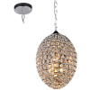 Egg shaped crystal ball Iron Chandelier modern minimalist restaurant decoration lighting semi flush ceiling lights