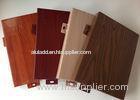 3 mm PE / PVDF Coating Weatherproof Aluminium Wall Panels Wooden Like Finished