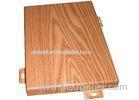 Decorative Cladding Facade 1.5mm / 2mm Aluminum Architectural Panels Wooden