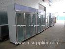 Stainless Steel Upright Commercial Display Freezer -25C With Vertical Light