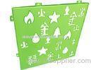 Customized Green / Black Aluminum Architectural Panels External Wall Cladding Panels