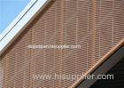 Brown Engraved Decorative Perforated Aluminum Sheet 2mm / 2.5mm