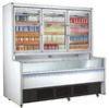 Retail Commercial Beverage Display Refrigerator With 3 Glass Doors