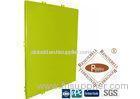 Green 3mm / 4mm PVDF Coated Aluminium Panel External Wall Cladding Panels