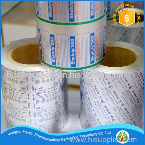 Beautifully printed pharmaceutical packaging aluminum foil