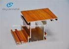 Wooden Grain / White Powder Coating Aluminum Extrusion Profile For Windows