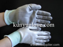 Grey Cut Resistance Gloves Cut resistant level 5 PU coated cut resistant gloves