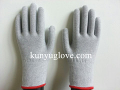 Atistatic Gloves Antistatic Carbon Fiber Yarn esd Gloves EN388