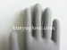 13 gauge polyester liner safety glove with grey PU coated gloves construction gloves