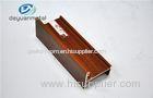 Wood Grain Aluminum Door Profile For Household And Office Room , 6063 T5