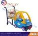 Plastic Mini Toy Car Children Four Wheeled Shopping Carts with Logo Printed