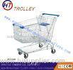 Steel Material Grocery Store Shopping Carts , Supermarket Shopping Trolleys