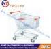 Steel Four Wheels Unfolding Grocery Store Shopping Carts For Walmart Asian Style