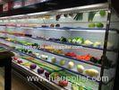 produce open multideck display fridge 10meter black color remote cooling system