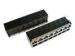 Gigabit Circuit Stacked RJ45 Modular Jack , W/LED'S Shielded Stecked RJ45 2 X 8