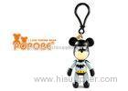 Custom 3" Mini Batman Plastic POPOBE Bear Keychain for Promo gifts
