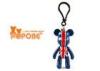 Customised Cute PVC POPOBE Bear Key Chain Rings For Girl Decorative Bag 3