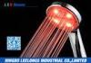 Red LED Rain Shower Head Handheld Shower Without Battery For Bathroom