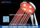 Red LED Rain Shower Head Handheld Shower Without Battery For Bathroom